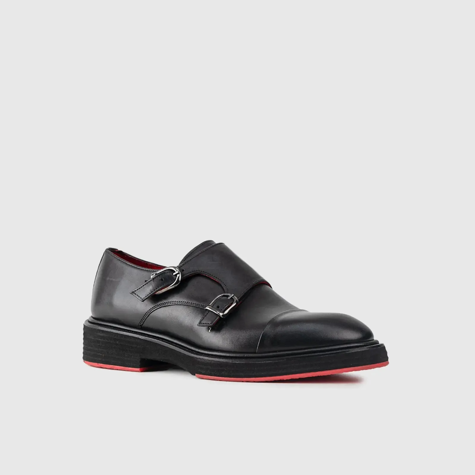 Chunky Sole Dress Loafers 9769 Black Matt