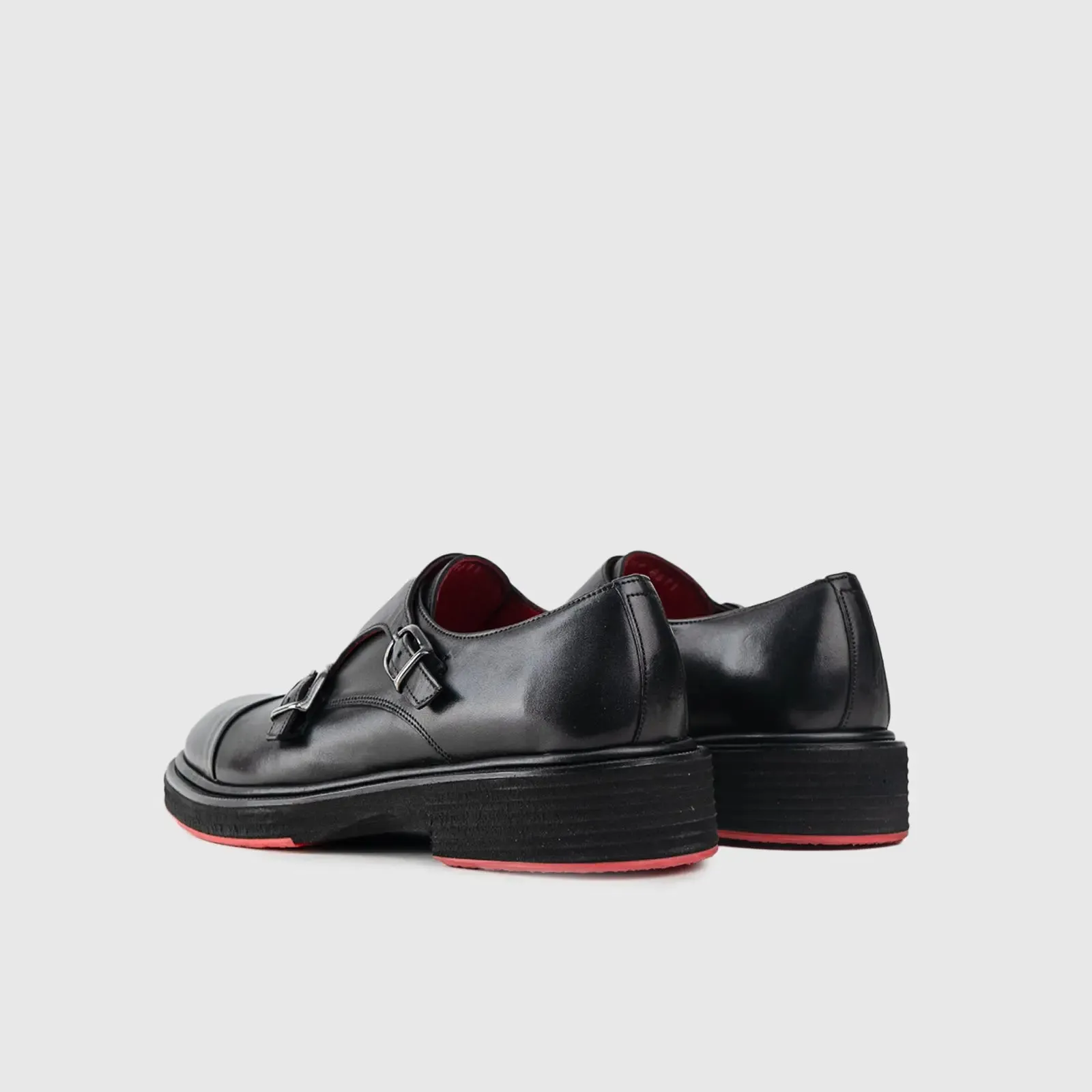 Chunky Sole Dress Loafers 9769 Black Matt