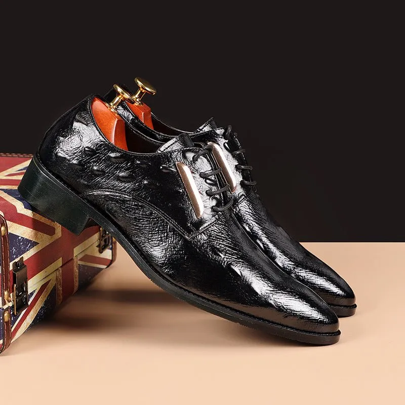 Ostranuxe Croc-Pattern Oxfords